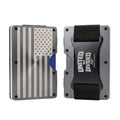 Grey American Flag Metal Wallet (250th Anniversary)